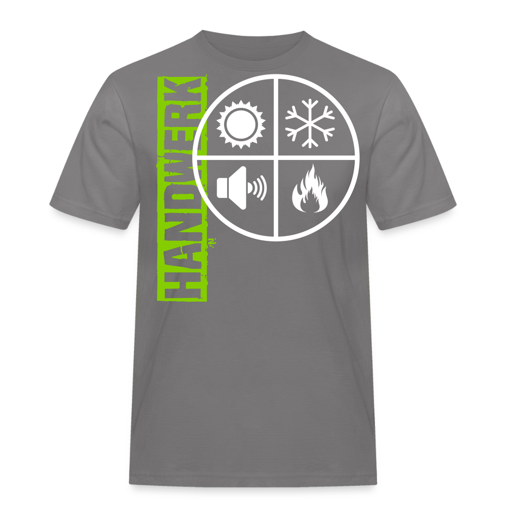 Unisex Workwear T-Shirt "Isolierer" Grau Männer Workwear T-Shirt