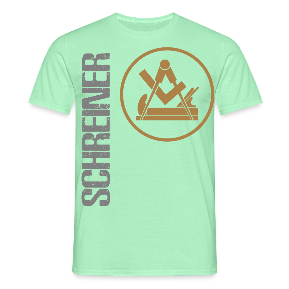 Unisex T-Shirt "Schreiner" Mintgrün Männer T-Shirt