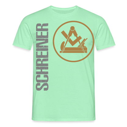 Unisex T-Shirt "Schreiner" Mintgrün Männer T-Shirt