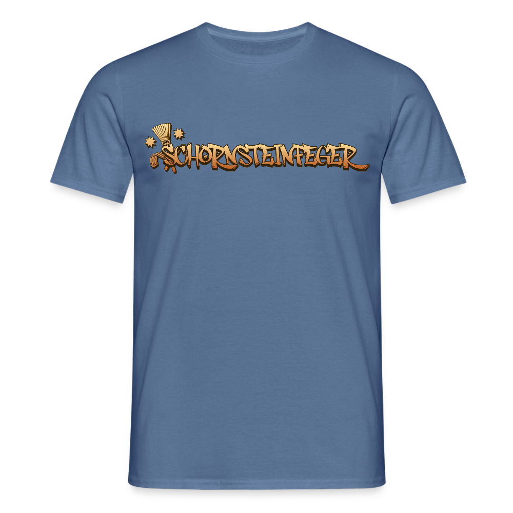 Unisex T-Shirt "Schornsteinfeger" Taubenblau Männer T-Shirt