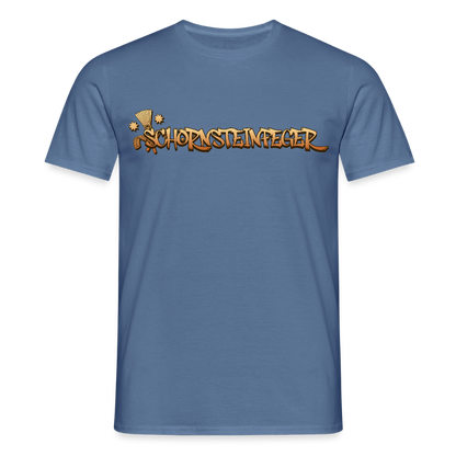 Unisex T-Shirt "Schornsteinfeger" Taubenblau Männer T-Shirt