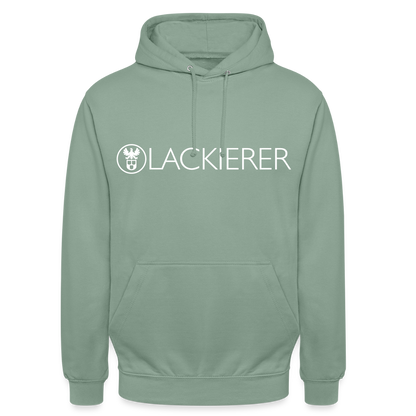 Unisex Hoodie "Lackierer" Graugrün Unisex Hoodie