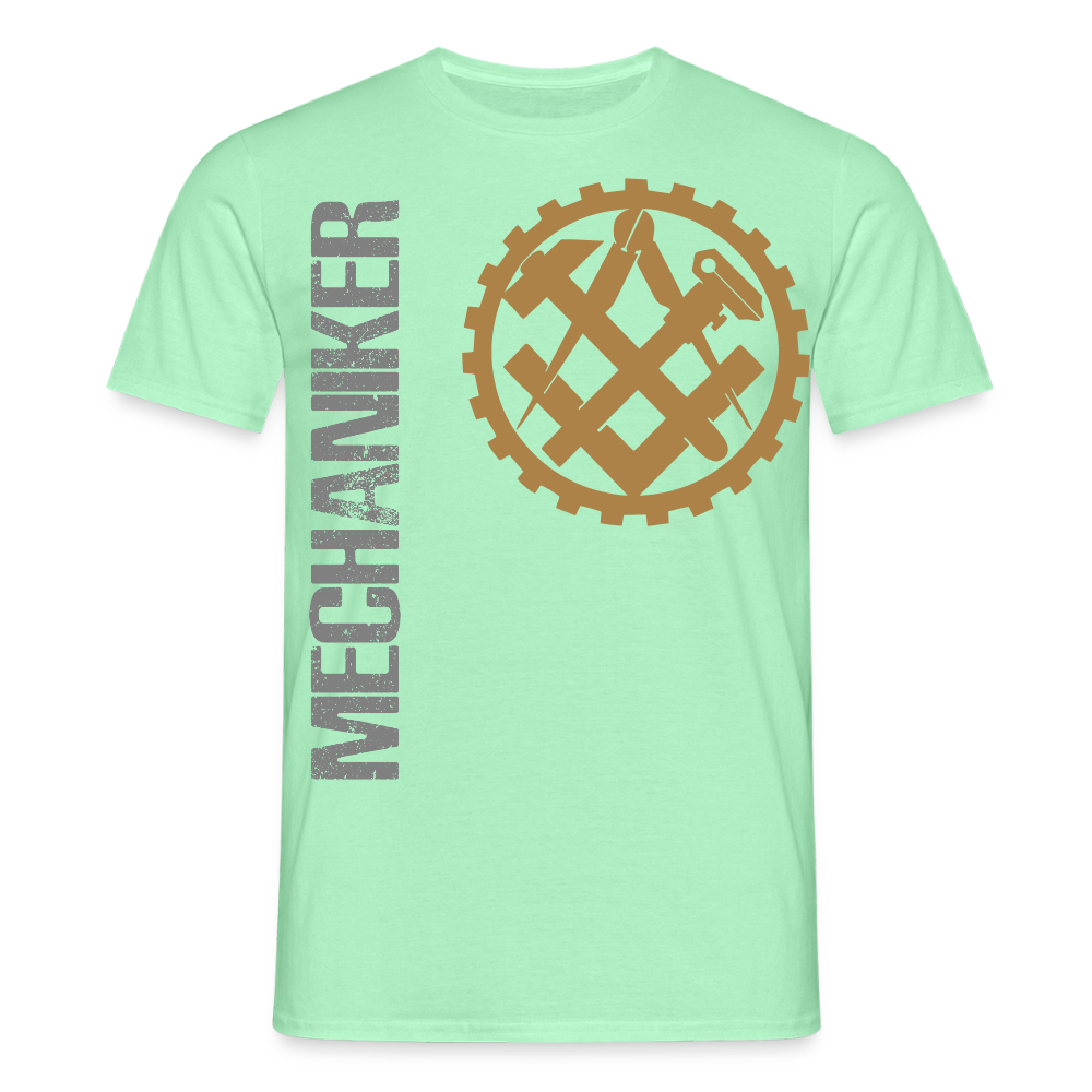 Unisex T-Shirt "Mechaniker" Mintgrün Männer T-Shirt