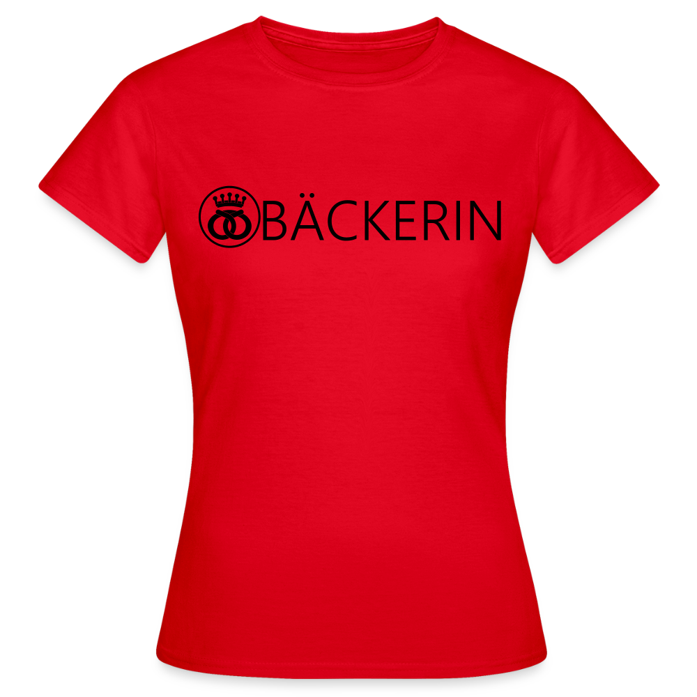 Frauen T-Shirt "Bäckerin" Rot Frauen T-Shirt