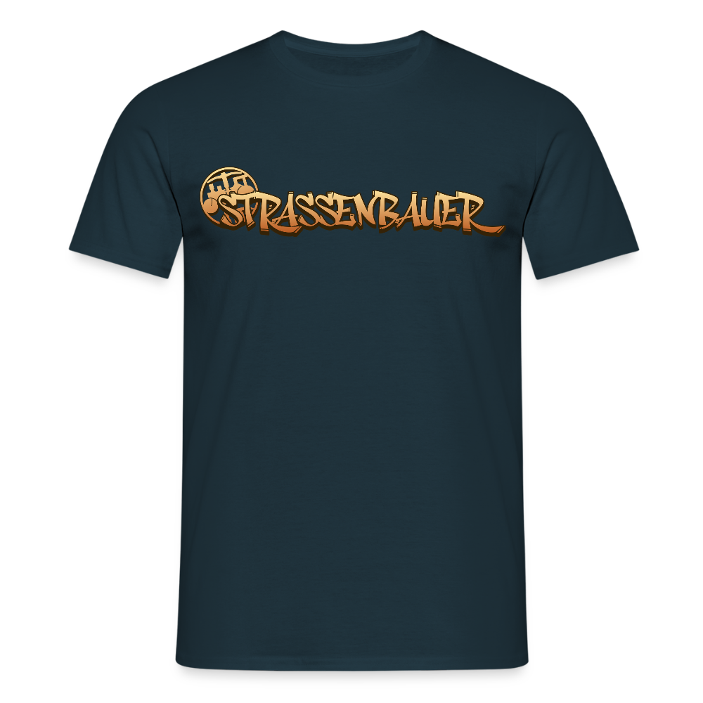 Unisex T-Shirt "Strassenbauer" Navy Männer T-Shirt