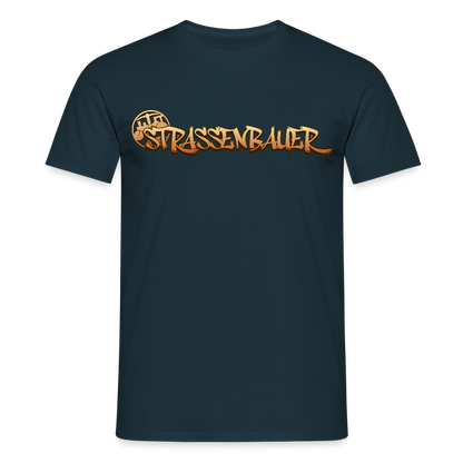 Unisex T-Shirt "Strassenbauer" Navy Männer T-Shirt