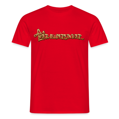 Unisex T-Shirt "Gebäudereiniger" Rot Männer T-Shirt
