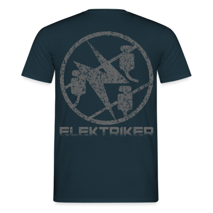 Unisex T-Shirt "Elektriker" Navy Männer T-Shirt