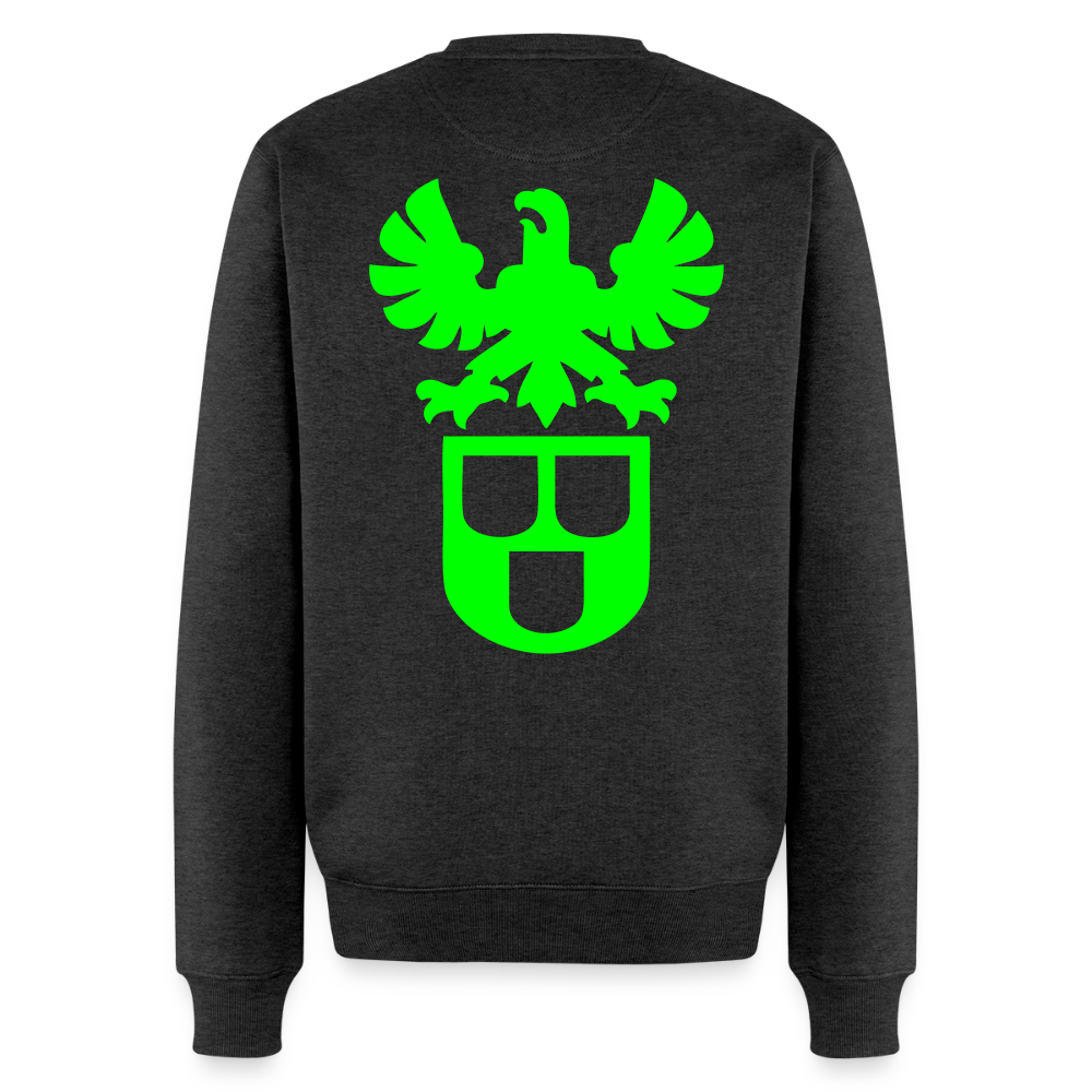 Unisex Premium Pullover "Maler+Lackierer" neongrün Anthrazit meliert Männer Premium Pullover