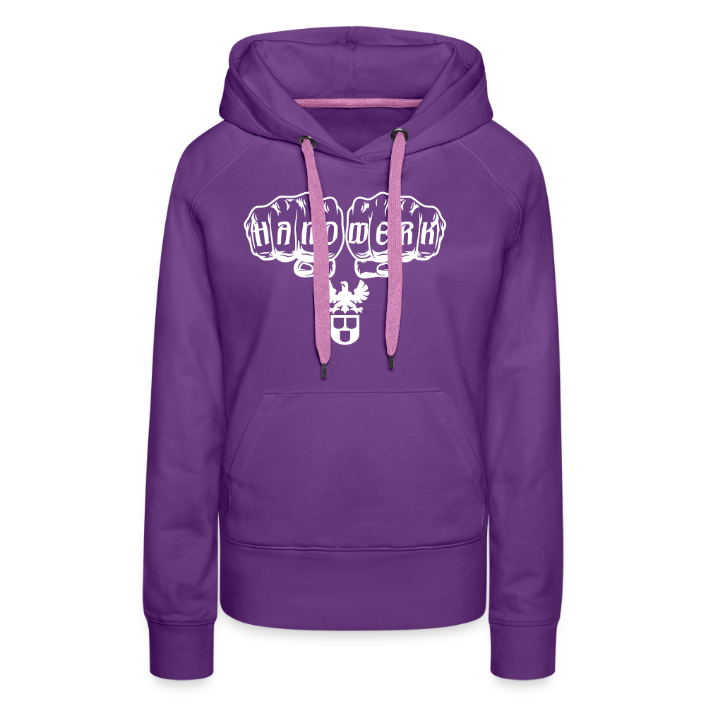 Frauen Premium Hoodie "Maler" Purple Frauen Premium Hoodie