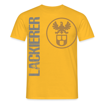 Unisex T-Shirt "Lackierer" Gelb Männer T-Shirt