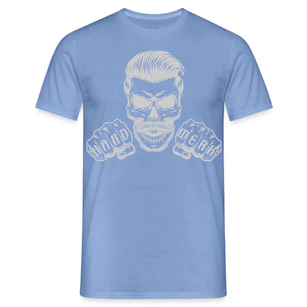 Unisex T-Shirt "Skull-Handwerk" carolina blue Männer T-Shirt
