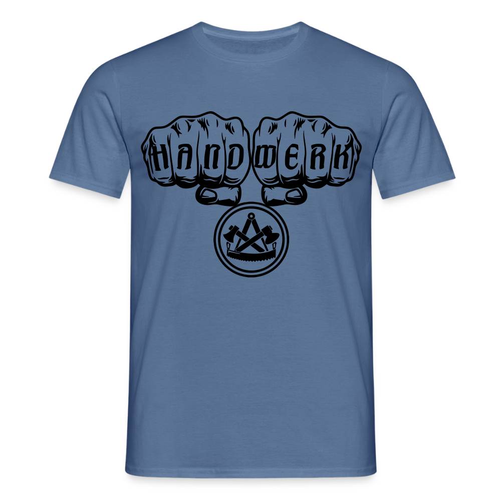 Unisex T-Shirt "Zimmermann" Taubenblau Männer T-Shirt