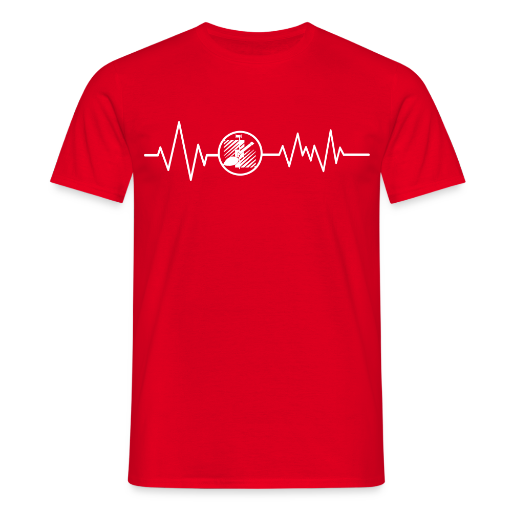 Unisex T-Shirt "Fliesenleger" Rot Männer T-Shirt