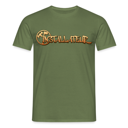 Unisex T-Shirt "Installateur" Militärgrün Männer T-Shirt
