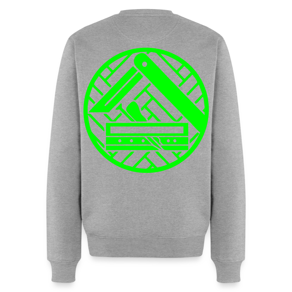 Unisex Premium Pullover "Parkettleger" neongrün Grau meliert Männer Premium Pullover
