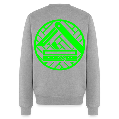 Unisex Premium Pullover "Parkettleger" neongrün Grau meliert Männer Premium Pullover