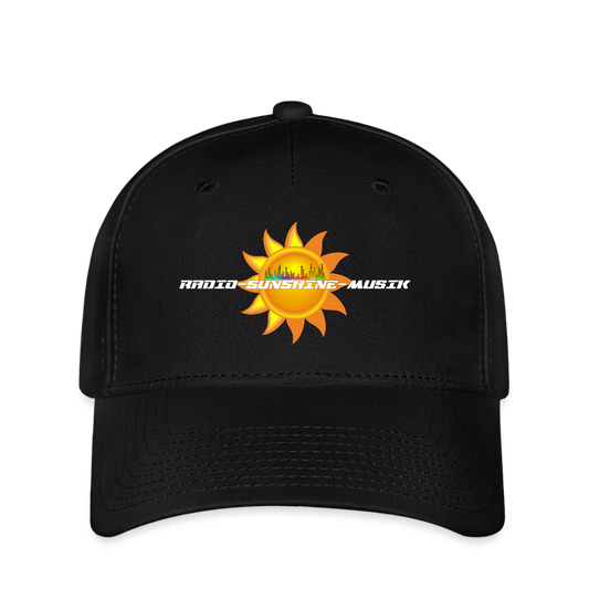 Flexfit Cap "Radio-Sunshine-Musik" Schwarz Flexfit Cap