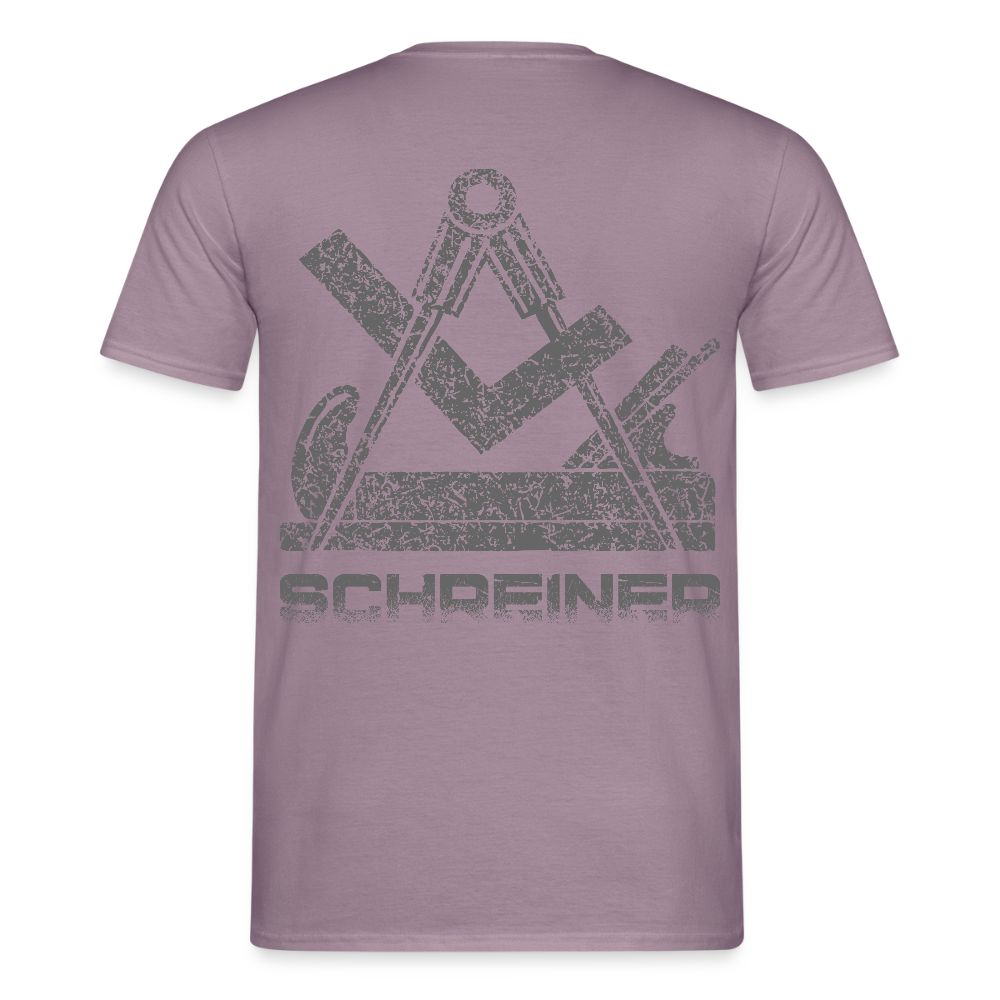 Unisex T-Shirt "Schreiner" Lilagrau Männer T-Shirt