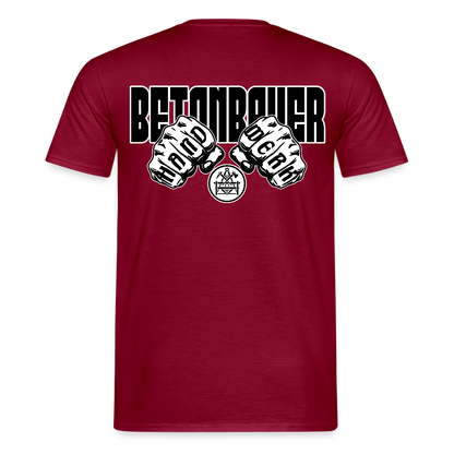 Unisex T-Shirt "Betonbauer" - Ziegelrot