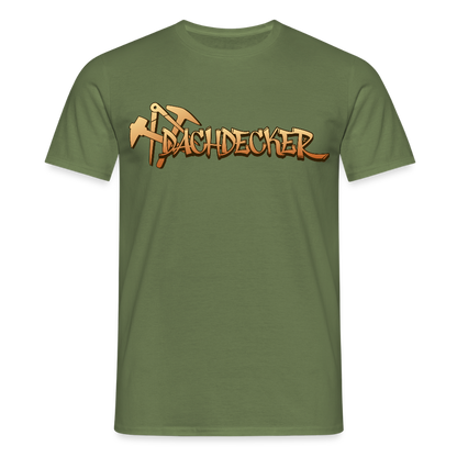 Unisex T-Shirt "Dachdecker" Militärgrün Männer T-Shirt