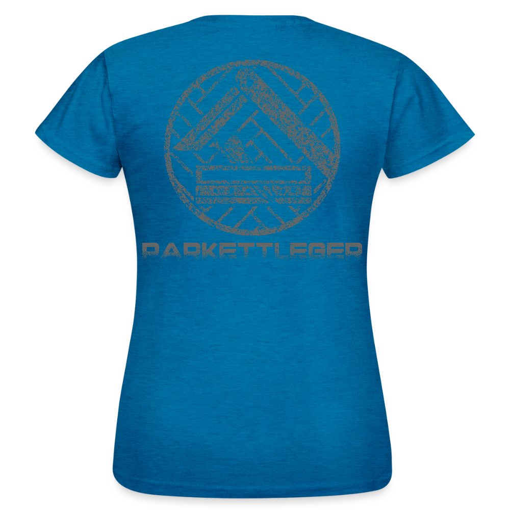 Frauen T-Shirt "Parkettleger Antikblaues Saphir meliert Frauen T-Shirt