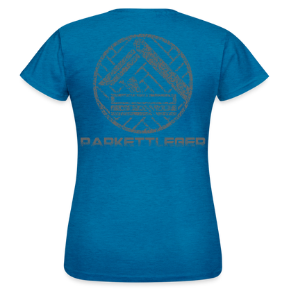 Frauen T-Shirt "Parkettleger Antikblaues Saphir meliert Frauen T-Shirt