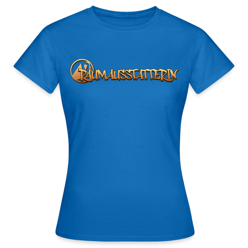 Frauen T-Shirt "Raumausstatterin" Royalblau Frauen T-Shirt