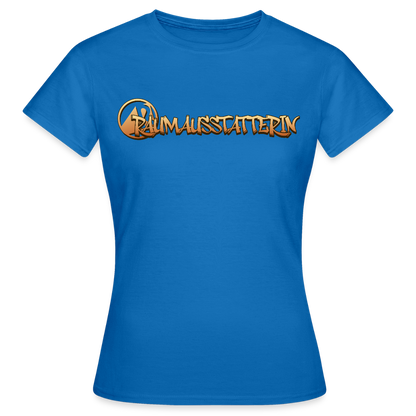 Frauen T-Shirt "Raumausstatterin" Royalblau Frauen T-Shirt
