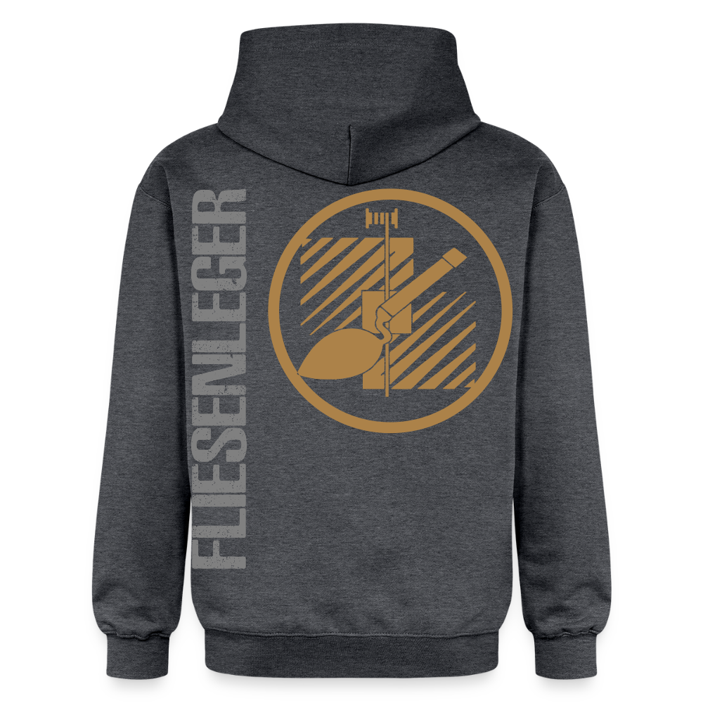 Gildan Unisex Softstyle® "Fliesenleger" Dunkelgrau meliert Gildan Unisex Softstyle® Midweight Hoodie
