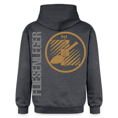 Gildan Unisex Softstyle® "Fliesenleger" Dunkelgrau meliert Gildan Unisex Softstyle® Midweight Hoodie