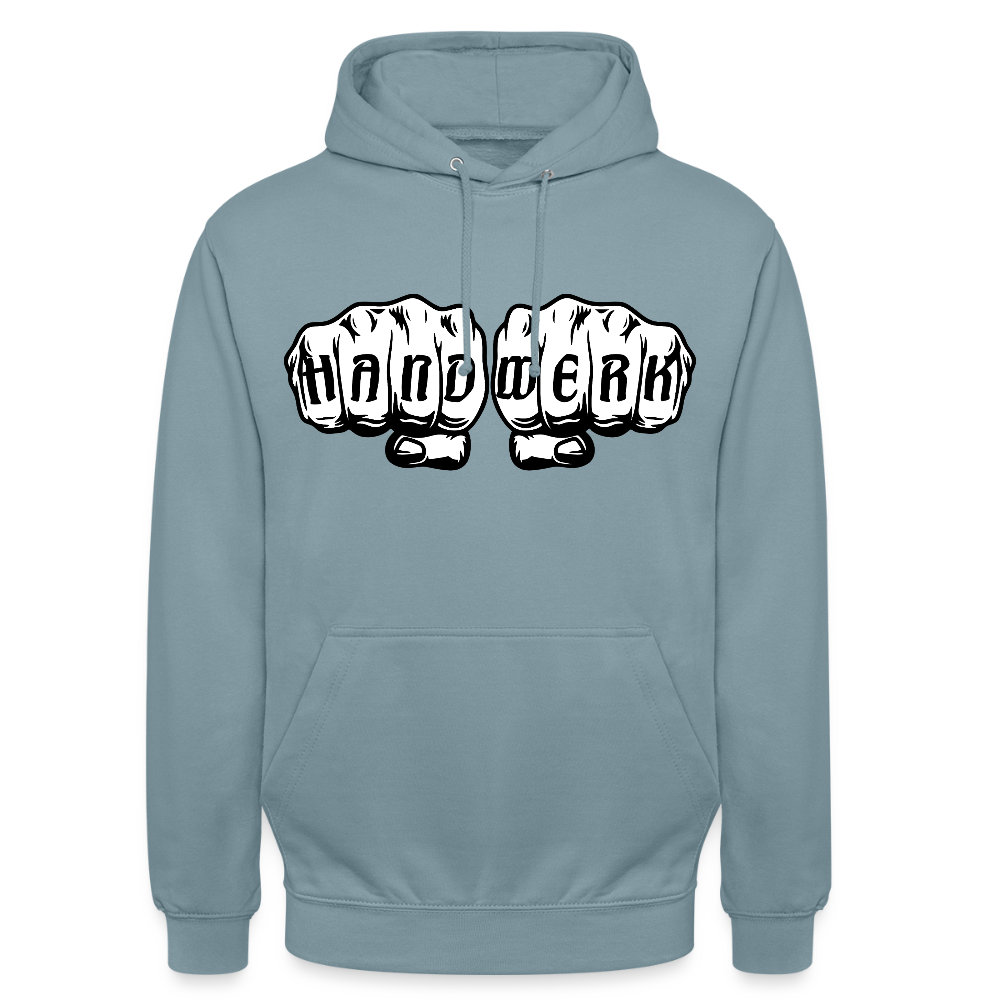 Unisex Hoodie "Handwerk" Nebelblau Unisex Hoodie