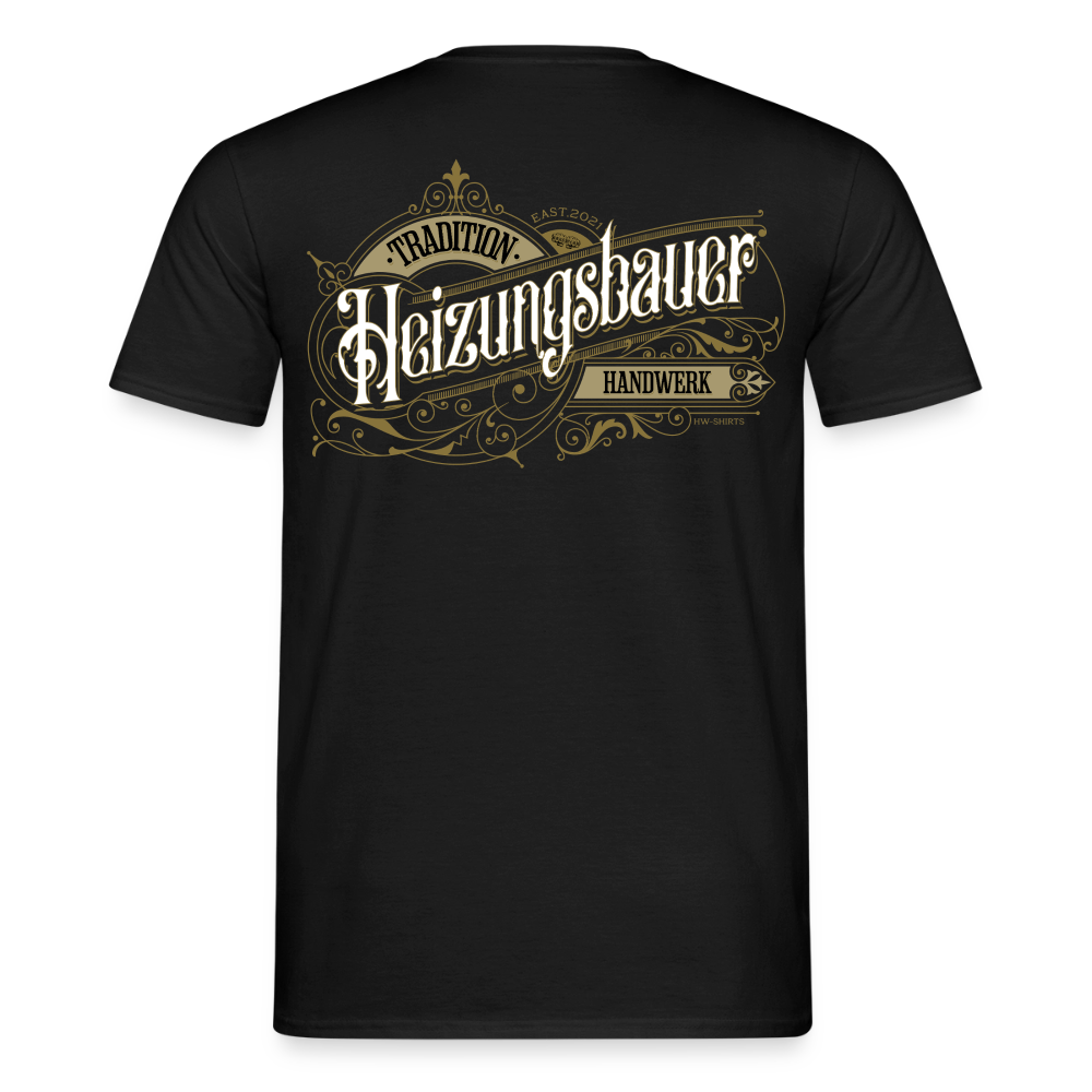 Unisex Heizungsbauer T-Shirt von Spreadconnect, nostalgischer Druck, bequemes Männer T-Shirt aus weichem Stoff.