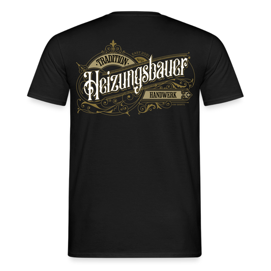 Unisex T-Shirt "Heizungsbauer"-Nostalgie Schwarz Männer T-Shirt {{ color }}