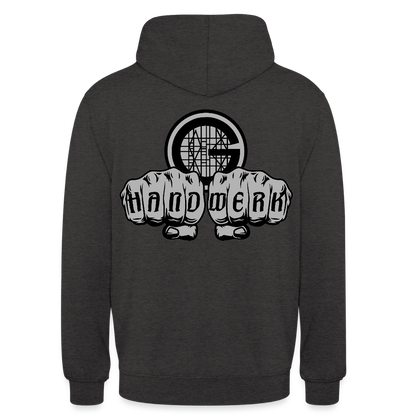 Unisex  Hoodie "Gerüstbauer" beidseitig bedruckt - Anthrazit
