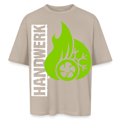 Oversized Unisex T-Shirt "Klimatechniker" Sahara Oversized Unisex T-Shirt