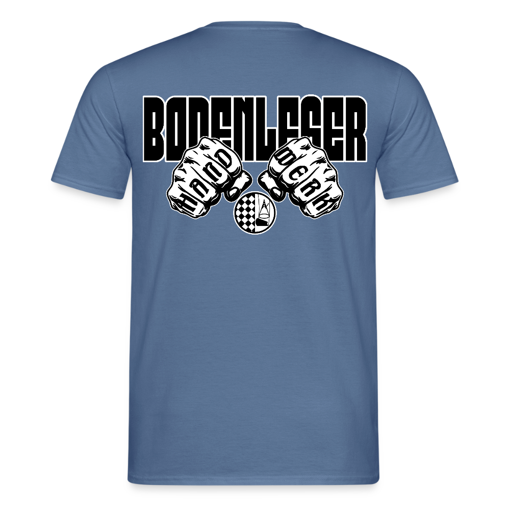 Unisex T-Shirt "Bodenleger" Taubenblau Männer T-Shirt