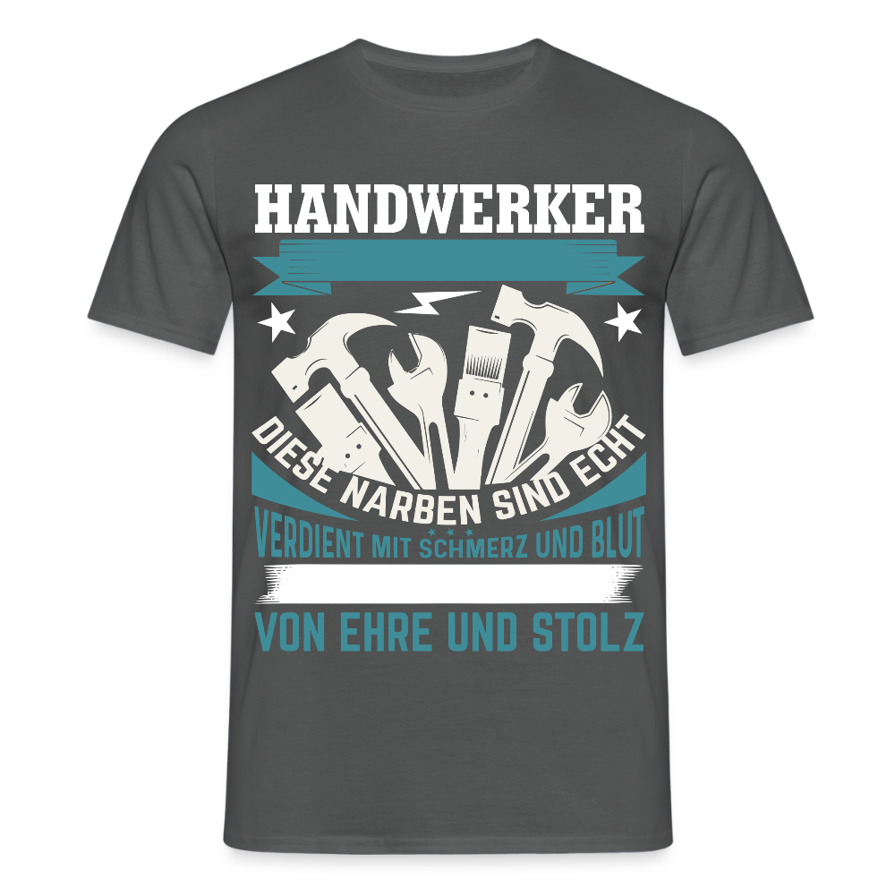 Unisex T-Shirt "Handwerker" Anthrazit Männer T-Shirt