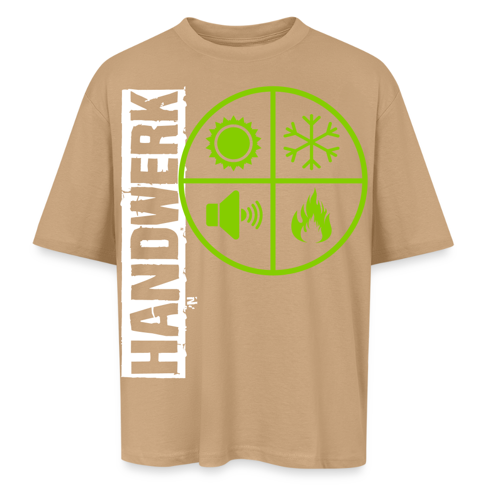 Oversized Unisex T-Shirt "Isolierer" Beige Oversized Unisex T-Shirt