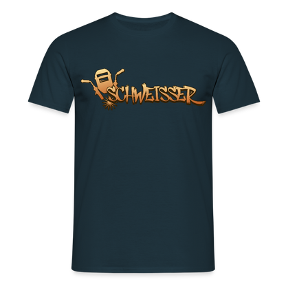 Unisex T-Shirt "Schweisser" Navy Männer T-Shirt