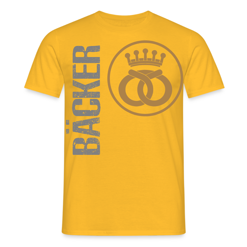 Unisex T-Shirt "Bäcker" Gelb Männer T-Shirt
