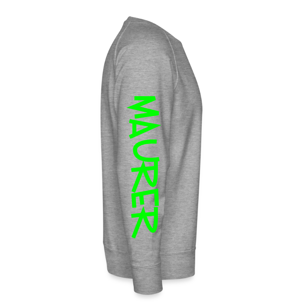Unisex Premium Pullover "Maurer" neongrün Männer Premium Pullover