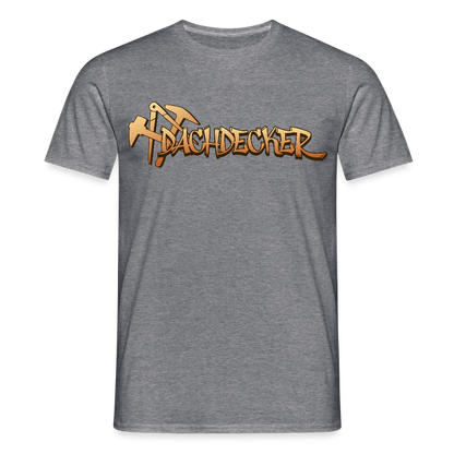 Unisex T-Shirt "Dachdecker" Graphit meliert Männer T-Shirt