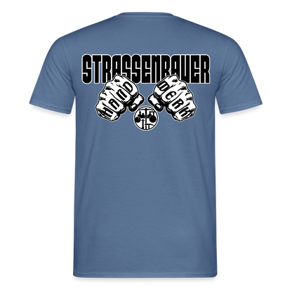 Unisex T-Shirt "Strassenbauer" Taubenblau Männer T-Shirt