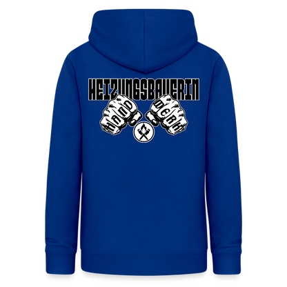 Frauen Hoodie "Heizungsbauerin" (beidseitig beruckt) Royalblau Frauen Hoodie