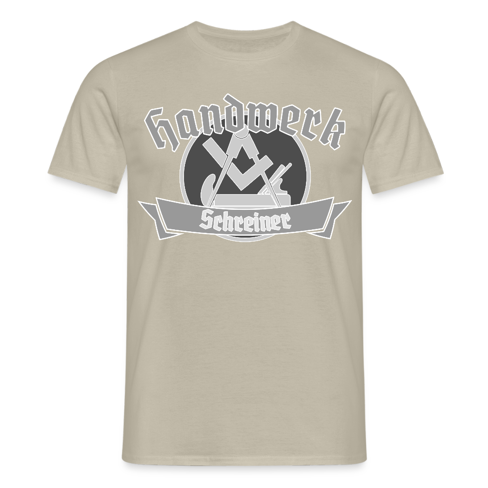 Unisex T-Shirt "Schreiner" Sandbeige Männer T-Shirt