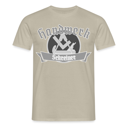 Unisex T-Shirt "Schreiner" Sandbeige Männer T-Shirt