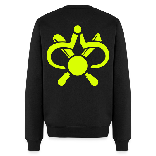 Unisex Premium Pullover "Drechsler" neongelb Schwarz Männer Premium Pullover