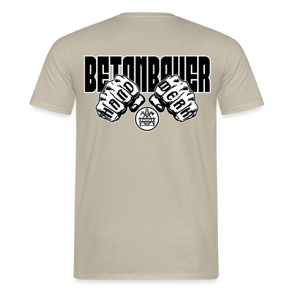 Unisex T-Shirt "Betonbauer" - Sandbeige