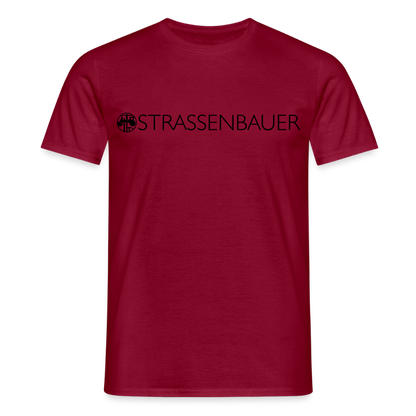 Unisex T-Shirt "Strassenbauer" Ziegelrot Männer T-Shirt